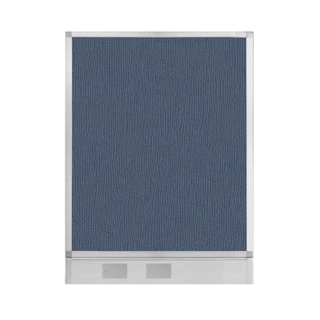 Versare Hush Panel Configurable Cubicle Partition 3' x 4' Ocean Fabric w/ Cable Channel 1855314